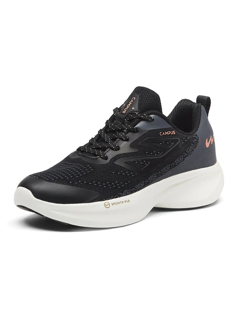 GLIMPSE Black Women's Running Shoes
